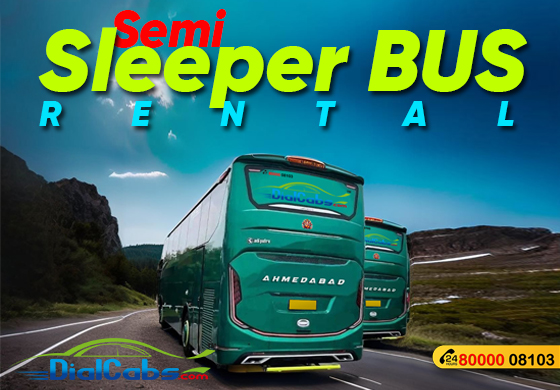 Semi Sleeper Bus on Rent in Ahmedabad